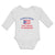 Long Sleeve Bodysuit Baby American Flag Puerto Rican Means I'M Awesome Cotton - Cute Rascals