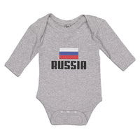 Long Sleeve Bodysuit Baby Flag of Russia United States Boy & Girl Clothes Cotton - Cute Rascals