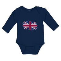 Long Sleeve Bodysuit Baby Usa Flag Boy & Girl Clothes Cotton