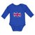 Long Sleeve Bodysuit Baby Usa Flag Boy & Girl Clothes Cotton