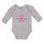 Long Sleeve Bodysuit Baby Girl Boss with Red Little Hearts Pattern Cotton - Cute Rascals