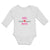 Long Sleeve Bodysuit Baby Girl Boss with Red Little Hearts Pattern Cotton - Cute Rascals