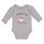 Long Sleeve Bodysuit Baby I Believe in Unicorn with Single Horned Cotton - Cute Rascals