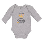 Long Sleeve Bodysuit Baby Pretty & Eyes Chunky Thighs with Yellow Heart Cotton
