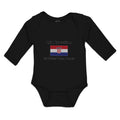 Long Sleeve Bodysuit Baby 1 2 Croatian Is Better than None! Flag of Croatian