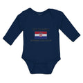 Long Sleeve Bodysuit Baby 1 2 Croatian Is Better than None! Flag of Croatian