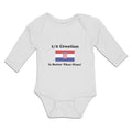 Long Sleeve Bodysuit Baby 1 2 Croatian Is Better than None! Flag of Croatian