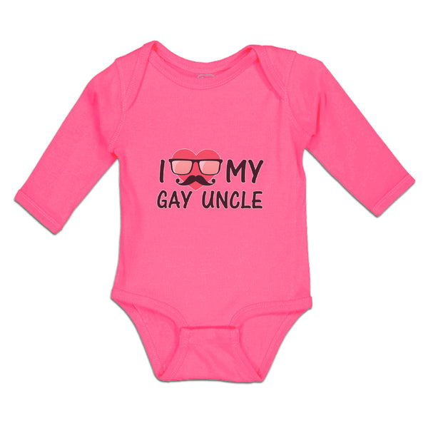 Long Sleeve Bodysuit Baby I Love My Gay Uncle Boy & Girl Clothes Cotton