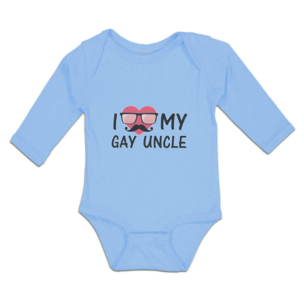 Long Sleeve Bodysuit Baby I Love My Gay Uncle Boy & Girl Clothes Cotton