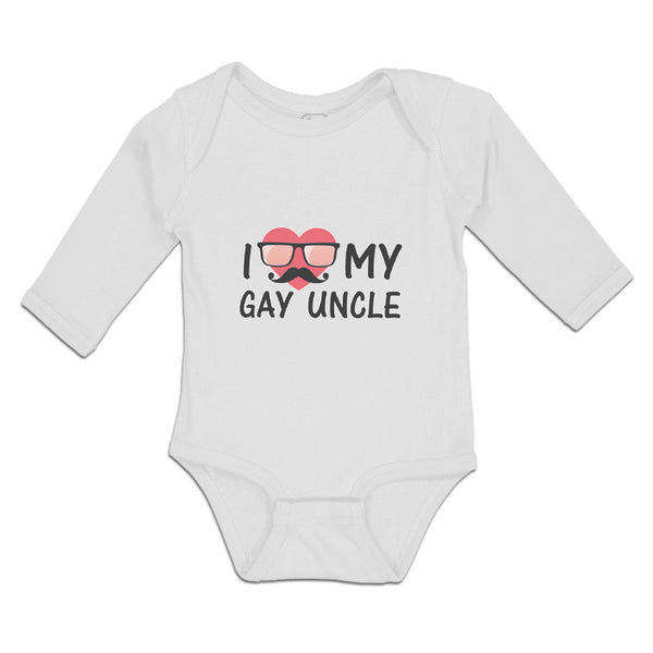 Long Sleeve Bodysuit Baby I Love My Gay Uncle Boy & Girl Clothes Cotton