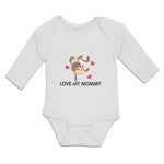 Long Sleeve Bodysuit Baby Love My Mommy Boy & Girl Clothes Cotton