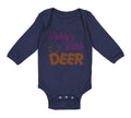 Long Sleeve Bodysuit Baby Daddy's Little Deer Hunting Hunter Boy & Girl Clothes