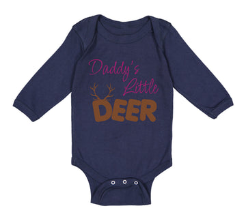 Long Sleeve Bodysuit Baby Daddy's Little Deer Hunting Hunter Boy & Girl Clothes