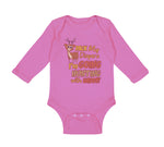 Long Sleeve Bodysuit Baby Pack My Diapers I'M Going Hunting with Daddy Cotton