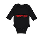 Long Sleeve Bodysuit Baby My Daddy's Truck Is Faster than Your Daddy's Truck