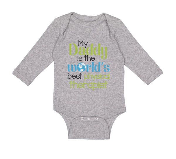 Long Sleeve Bodysuit Baby Daddy World's Therapist Dad Father's Cotton - Cute Rascals