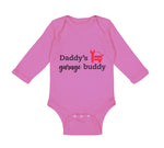 Long Sleeve Bodysuit Baby Daddy's Garage Buddy Mechanic Dad Father's Day Cotton - Cute Rascals