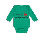 Long Sleeve Bodysuit Baby Daddy's Garage Buddy Mechanic Dad Father's Day Cotton - Cute Rascals