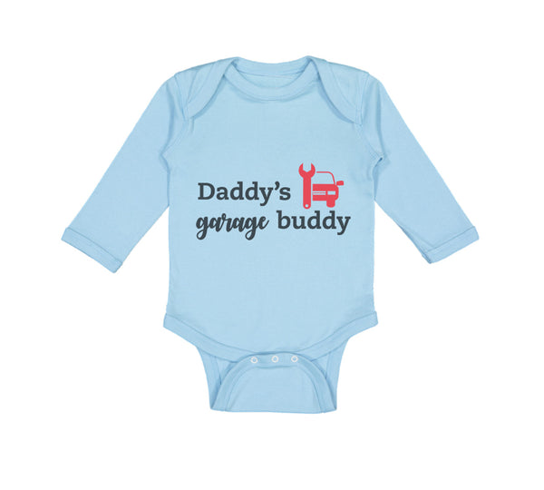 Long Sleeve Bodysuit Baby Daddy's Garage Buddy Mechanic Dad Father's Day Cotton - Cute Rascals
