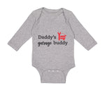 Long Sleeve Bodysuit Baby Daddy's Garage Buddy Mechanic Dad Father's Day Cotton - Cute Rascals