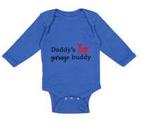 Long Sleeve Bodysuit Baby Daddy's Garage Buddy Mechanic Dad Father's Day Cotton - Cute Rascals