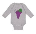 Long Sleeve Bodysuit Baby Purple Grapes Boy & Girl Clothes Cotton