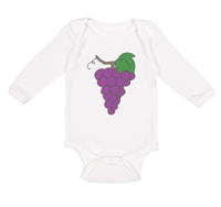 Long Sleeve Bodysuit Baby Purple Grapes Boy & Girl Clothes Cotton