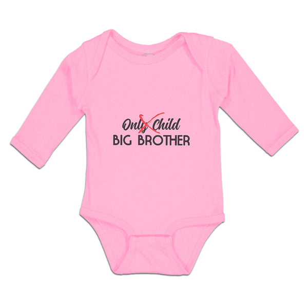 Long Sleeve Bodysuit Baby Only Child Big Brother Boy & Girl Clothes Cotton