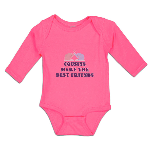 Long Sleeve Bodysuit Baby Cousins Make The Best Friends Boy & Girl Clothes - Cute Rascals