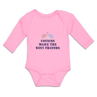 Long Sleeve Bodysuit Baby Cousins Make The Best Friends Boy & Girl Clothes - Cute Rascals