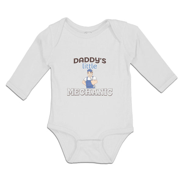 Long Sleeve Bodysuit Baby Daddy's Little Mechanic Boy & Girl Clothes Cotton - Cute Rascals