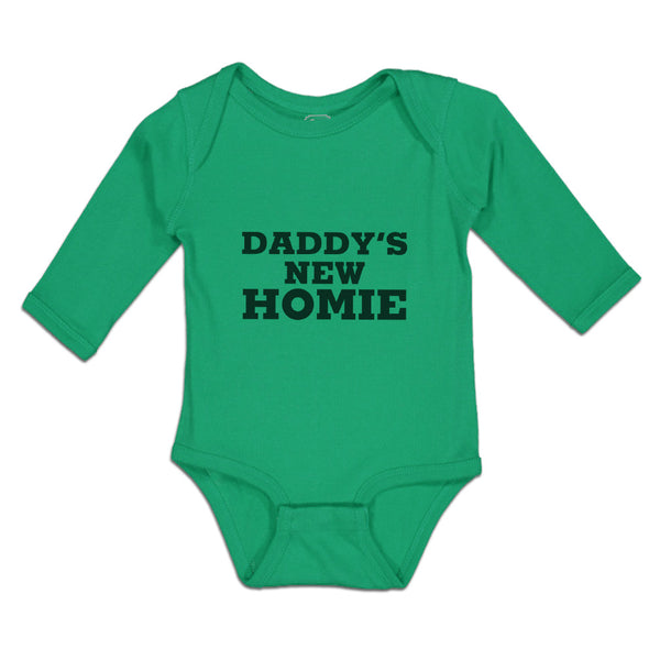 Long Sleeve Bodysuit Baby Daddy's New Homie Boy & Girl Clothes Cotton - Cute Rascals