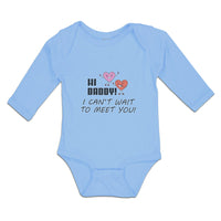 Long Sleeve Bodysuit Baby Hi Daddy! I Can'T Wait to You! Boy & Girl Clothes - Cute Rascals