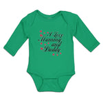 Long Sleeve Bodysuit Baby I Love Mummy and Daddy Boy & Girl Clothes Cotton