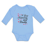 Long Sleeve Bodysuit Baby I Love Mummy and Daddy Boy & Girl Clothes Cotton