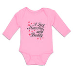 Long Sleeve Bodysuit Baby I Love Mummy and Daddy Boy & Girl Clothes Cotton