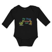 Long Sleeve Bodysuit Baby My Papa Loves Me! Boy & Girl Clothes Cotton