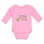 Long Sleeve Bodysuit Baby My Papa Loves Me! Boy & Girl Clothes Cotton