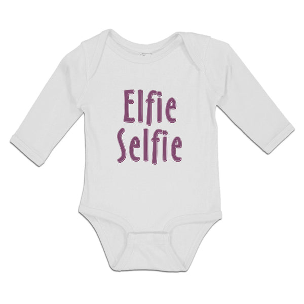 Long Sleeve Bodysuit Baby Elfie Selfie Boy & Girl Clothes Cotton - Cute Rascals