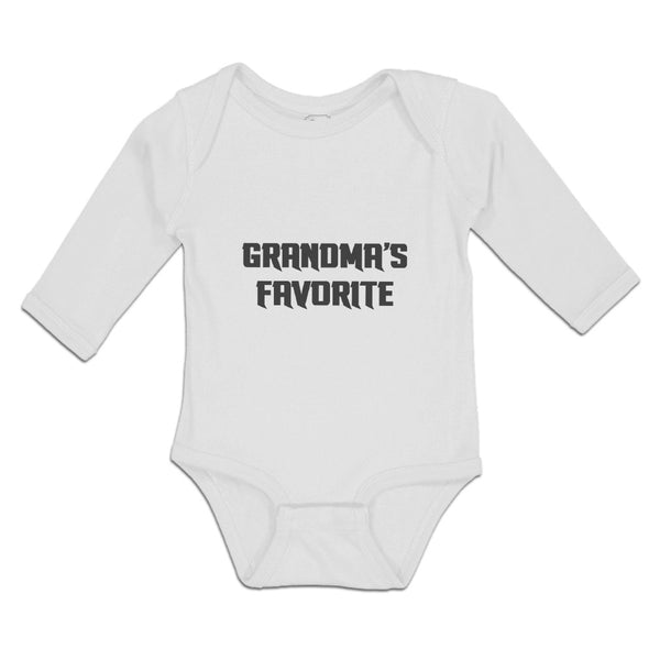 Long Sleeve Bodysuit Baby Grandma's Favorite Boy & Girl Clothes Cotton - Cute Rascals