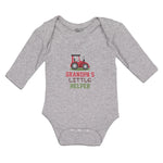 Long Sleeve Bodysuit Baby Grandpa's Little Helper Boy & Girl Clothes Cotton - Cute Rascals