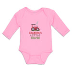 Long Sleeve Bodysuit Baby Grandpa's Little Helper Boy & Girl Clothes Cotton - Cute Rascals