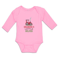 Long Sleeve Bodysuit Baby Grandpa's Little Helper Boy & Girl Clothes Cotton - Cute Rascals