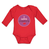 Long Sleeve Bodysuit Baby I Love Grandpa Boy & Girl Clothes Cotton