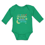 Long Sleeve Bodysuit Baby I Love My Grandma to The Moon and Back Cotton