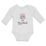 Long Sleeve Bodysuit Baby Nana Mama Auntie Me #Squadgoals Boy & Girl Clothes