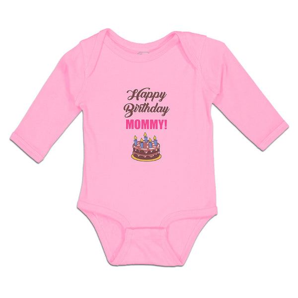 Long Sleeve Bodysuit Baby Happy Birthday Mommy! Boy & Girl Clothes Cotton - Cute Rascals