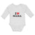 Long Sleeve Bodysuit Baby I Love Mama Boy & Girl Clothes Cotton