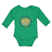 Long Sleeve Bodysuit Baby I Love Oma Boy & Girl Clothes Cotton