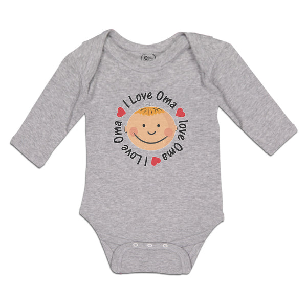 Long Sleeve Bodysuit Baby I Love Oma Boy & Girl Clothes Cotton